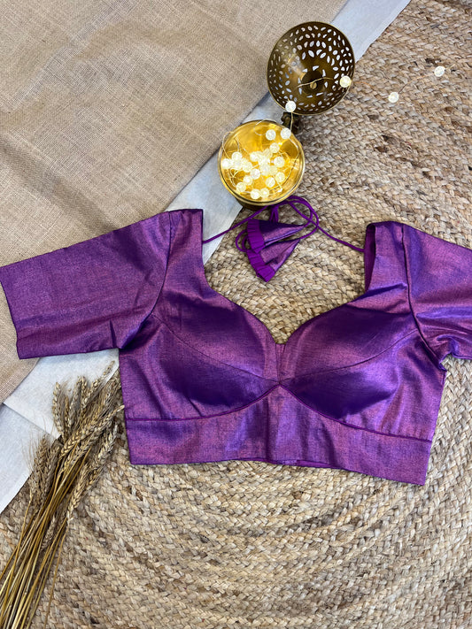 Regal Purple Tissue Blouse - WEVOW