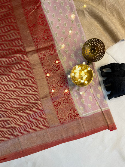 Traditional Kolka Buta Saree with Intricate Work