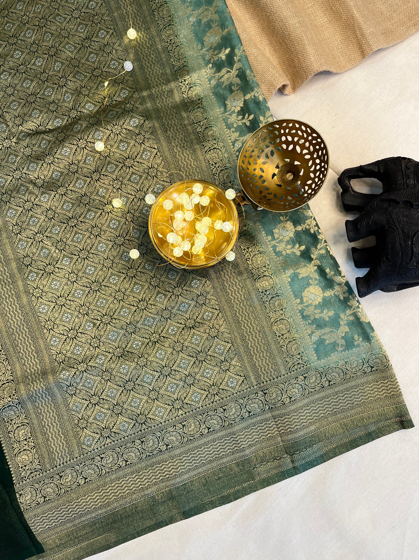 Luxurious Jaal Silk Saree – Heritage Collection